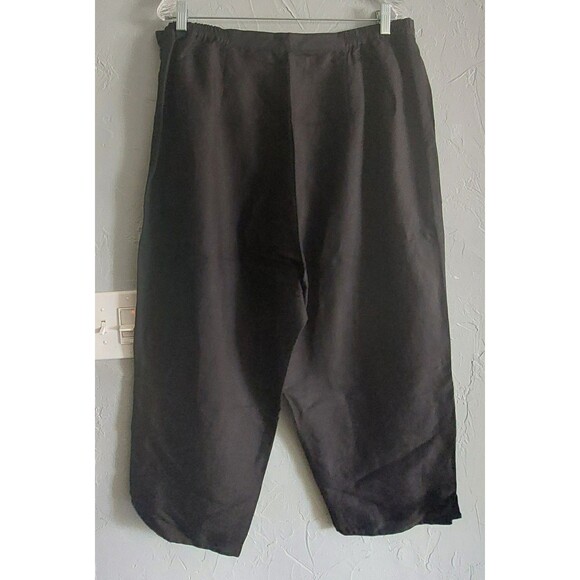 JOY Y PEACE  Set Pant & Blouse, Linen,Rayón, Black Color, Embroidery, Women's 2X - Picture 6 of 16